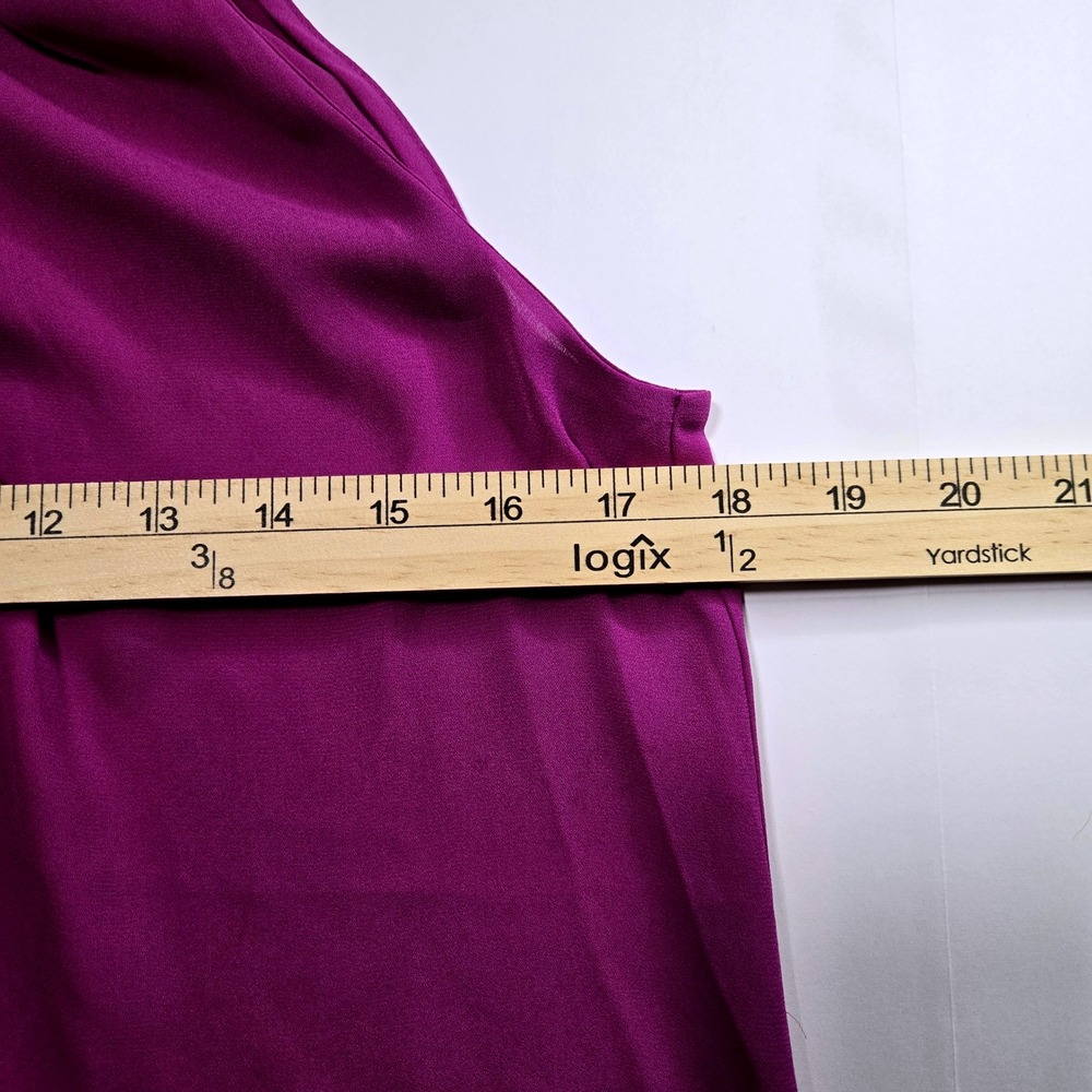 Carolina Belle Montreal Women's Sleeveless Blouse Fuchsia Small Workwear Office - Picture 8 of 9